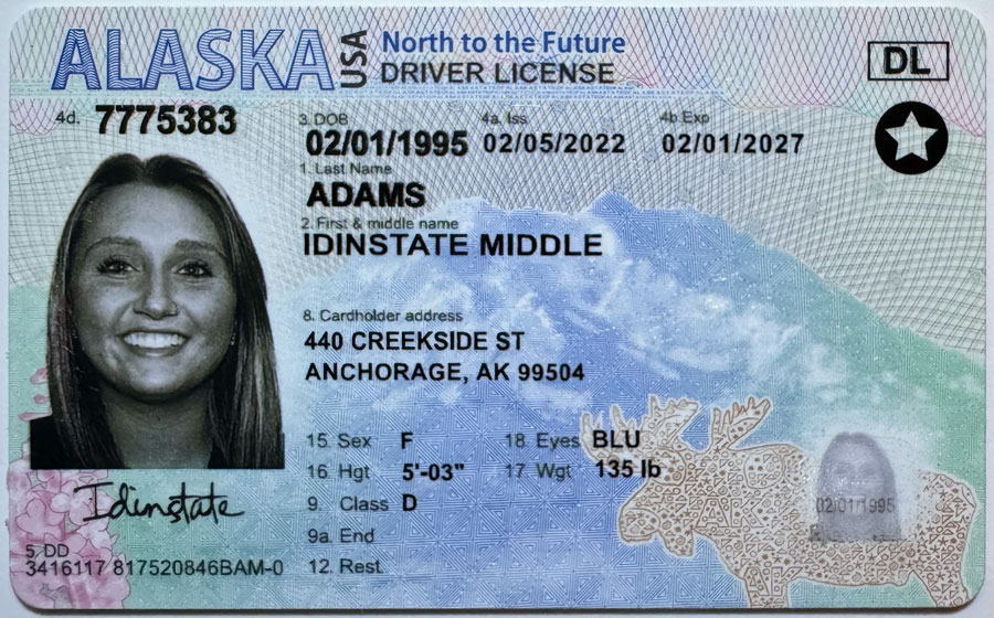 ALASKA Fake Driver License