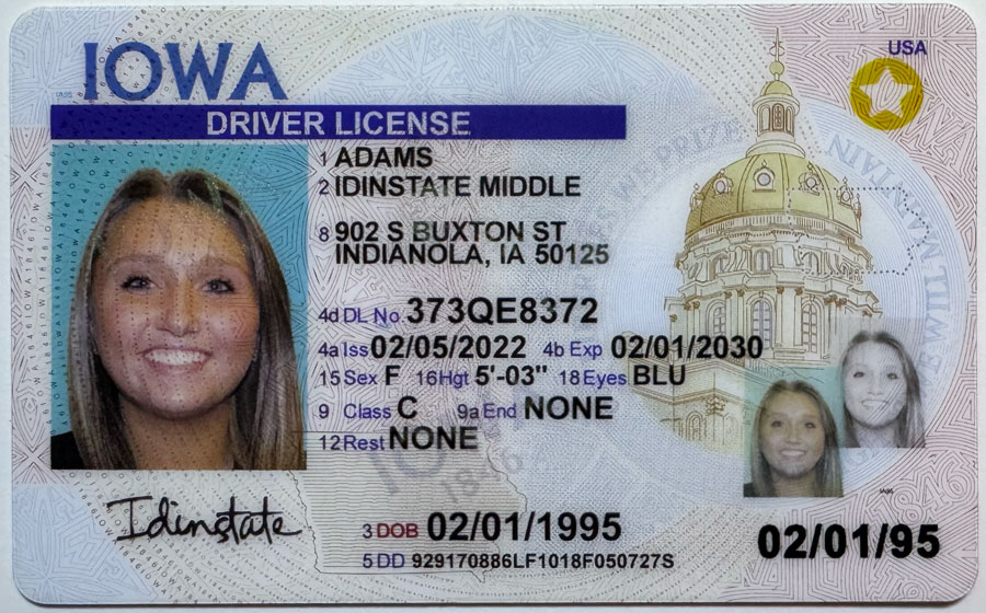 IOWA Fake Driver License