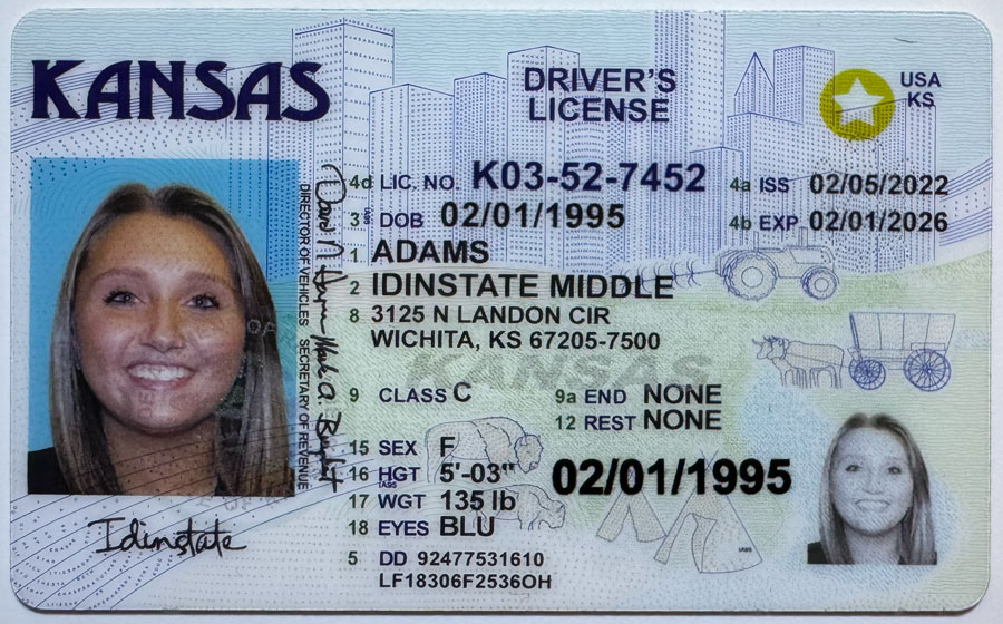 New Kansas Fake Driver license,Kansas FAKE ID