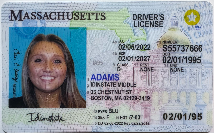 MASSACHUSETTS Fake Driver License