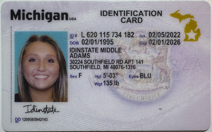 Michigan Fake Driver License