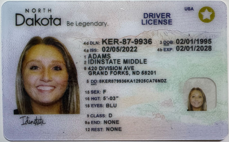 NORTH DAKA Fake Driver License
