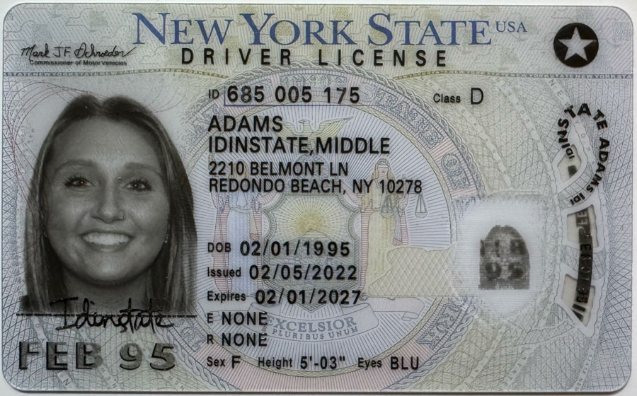 New New York Fake Driver License