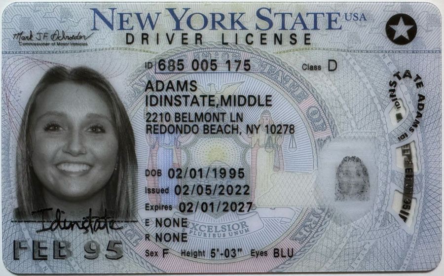 New New York Fake Driver License