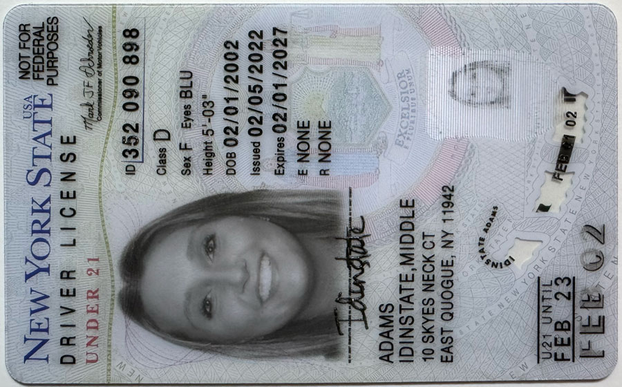 New New York Fake Driver License