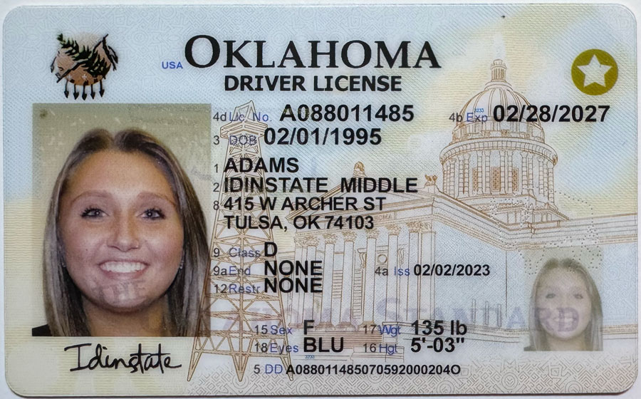 OKLAHOMA Fake Driver License