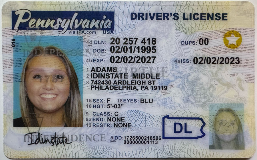 Pennsylvania Fake Driver license