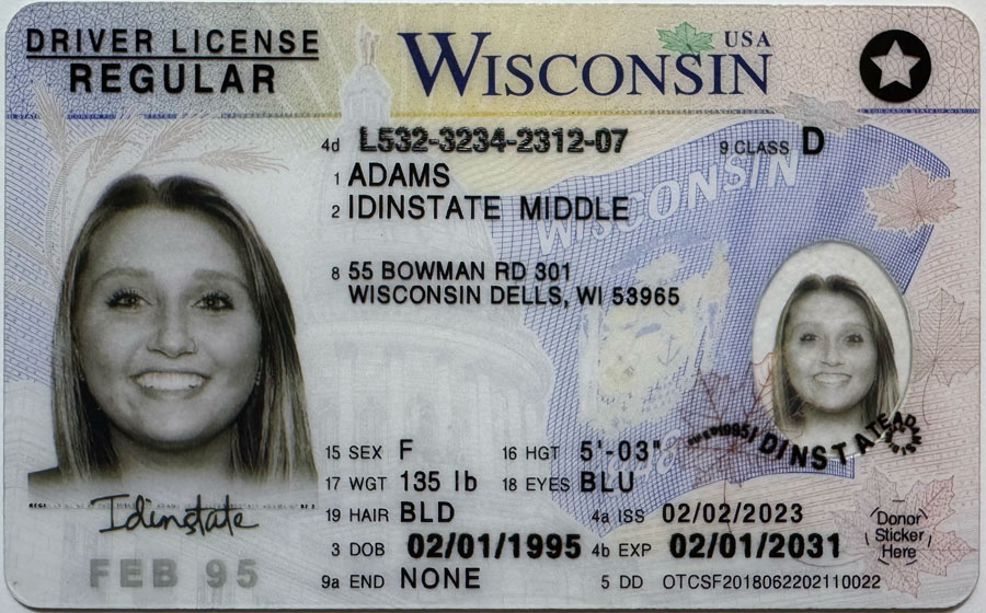 WISCONSIN Fake Driver License
