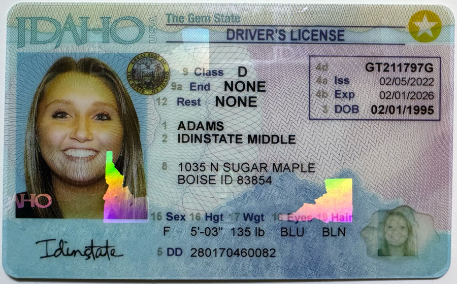 IDINSTATE IDINSTATE New Idaho  State Fake ID