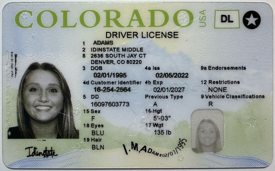 New Colorado Fake Driver license,FAKE ID