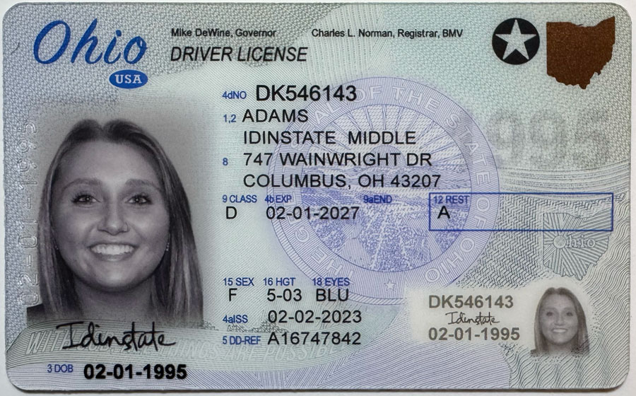 Ohio Fake Driver license
