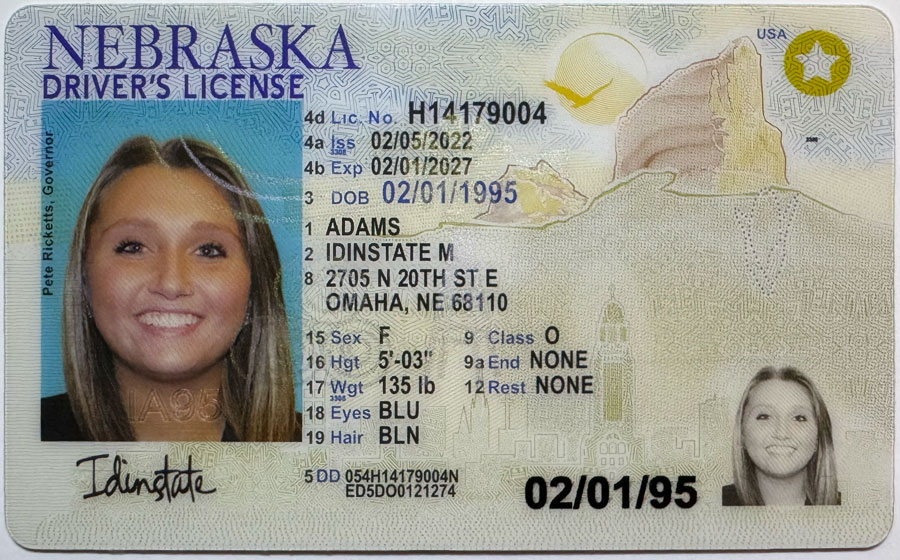 IDINSTATE New NEBRASKA State Fake ID