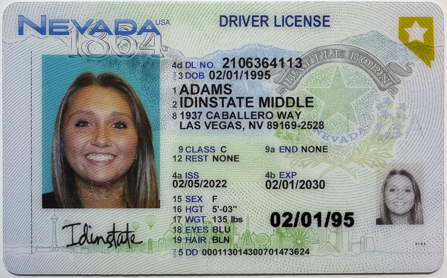 IDINSTATE IDINSTATE New Nevada State Fake ID