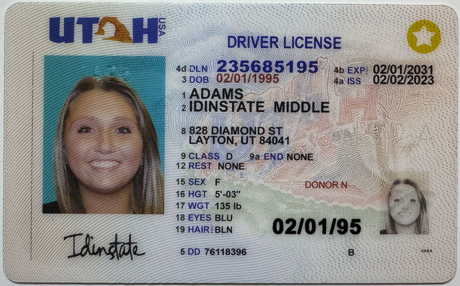 IDINSTATE IDINSTATE New UTAH State Fake ID