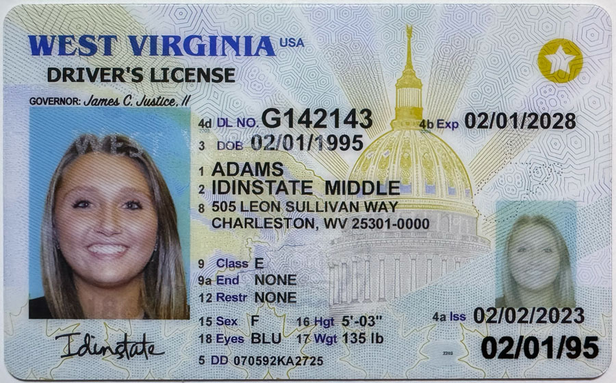 IDINSTATE New West Virginia State Fake ID